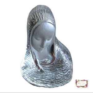 Viking Art Hand Made Frosted & Clear Glass Madonna Figurine